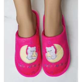 Rainbow moon roz neon papuci moi 1