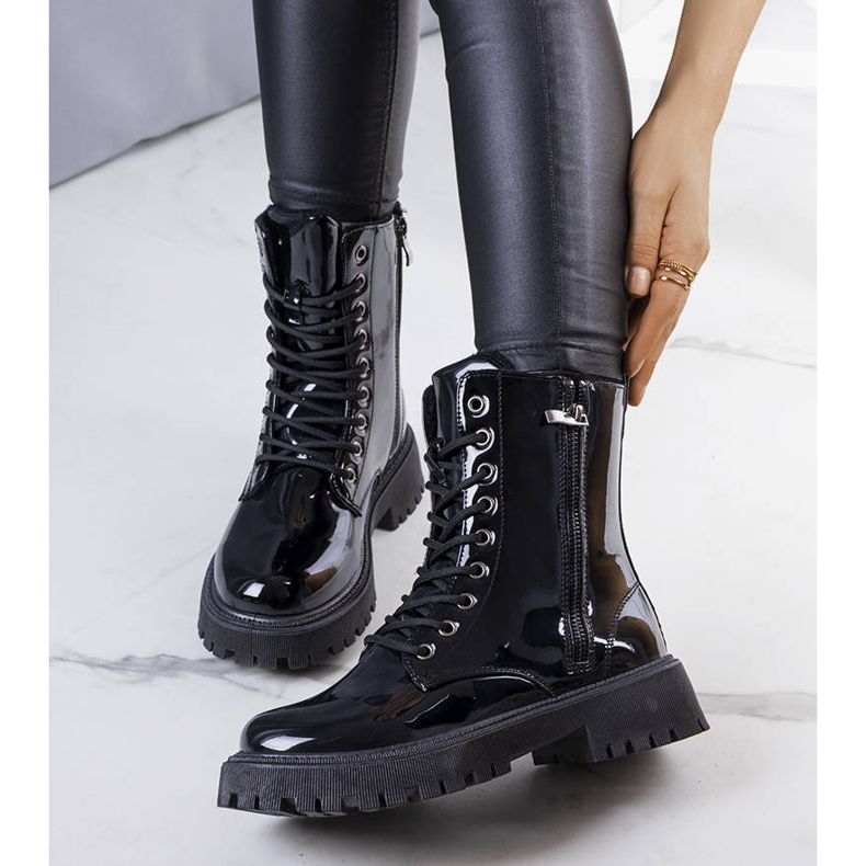 Cizme izolate negre de la Sido negru 2