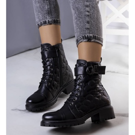 BM Cizme matlasate izolate negre Arseny negru 2