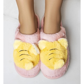 Papuci roz și galben de la Bee 1