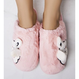Papuci moale Half Bunny roz 1