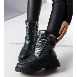 Cizme de zăpadă verzi de damă Koltso negru 1 Cizme de zăpadă verzi de damă Koltso negru 1