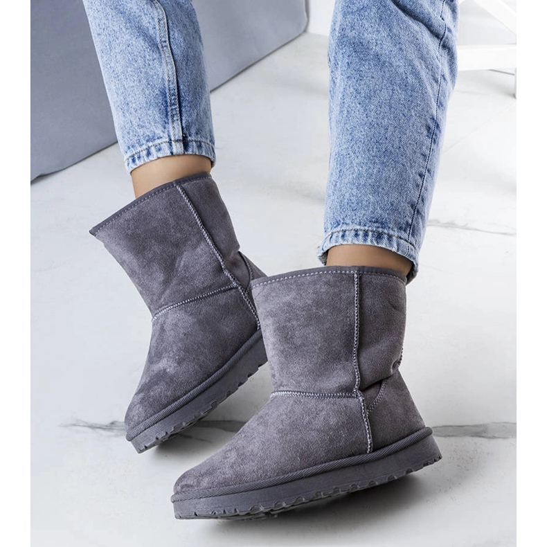 Cizme de zăpadă izolate gri Hank 1 Cizme de zăpadă izolate gri Hank 1