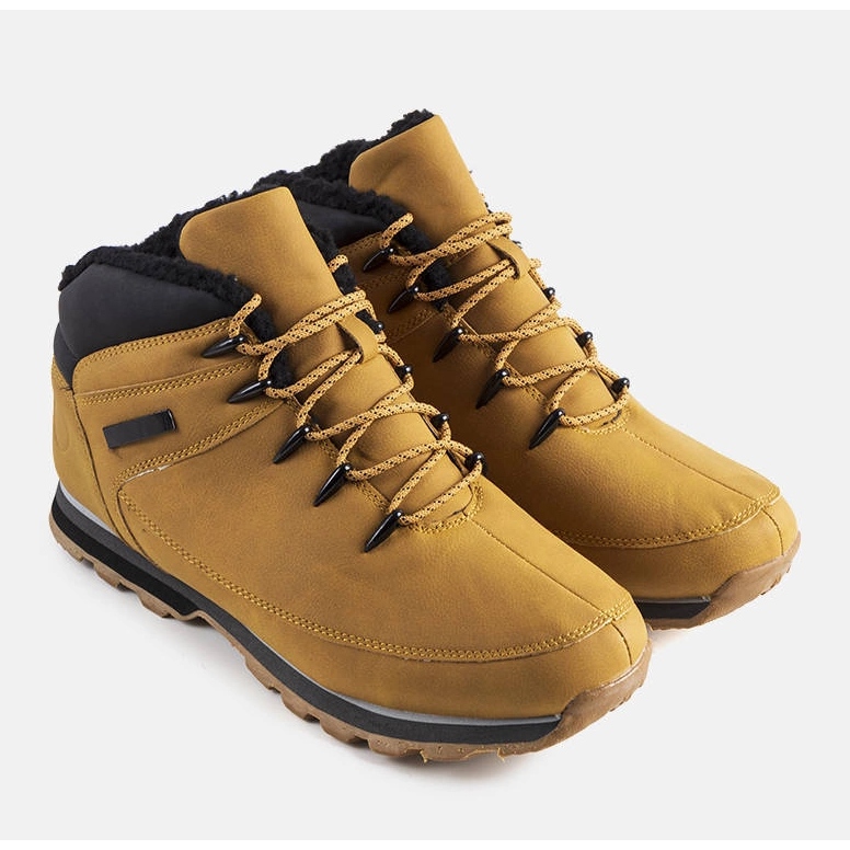 Cizme izolate Jemma camel negru 1