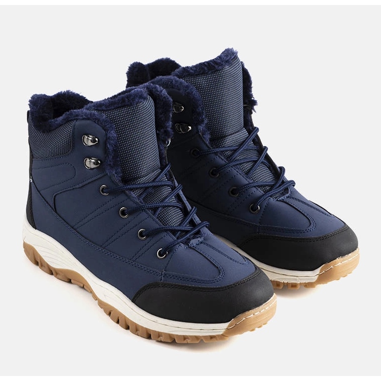 Cizme izolate Violette bleumarin albastru 1