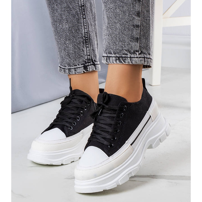 BM Tenisi negri cu platformă înaltă de la Lavaris negru 1