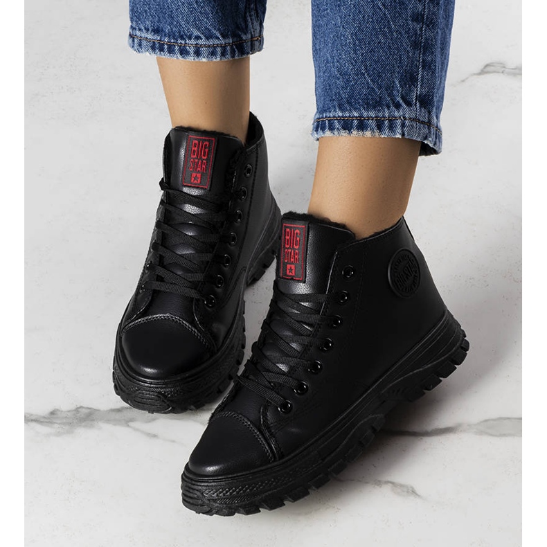 Tenisi izolați negri Big Star GG274537 906 negru 1