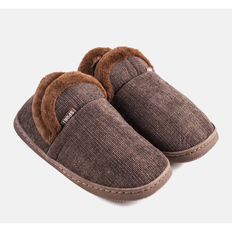 Papuci înalți Voltar maro pentru bărbați 1