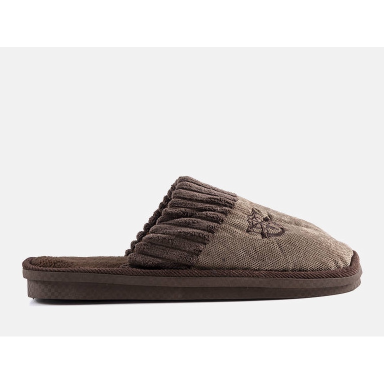 Papuci maro pentru bărbați de la Lesseps 1 Papuci maro pentru bărbați de la Lesseps 1