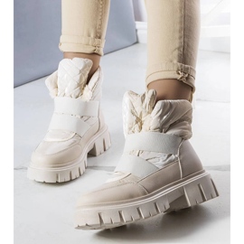 Cizme de zăpadă izolatoare bej de la Francisco 1