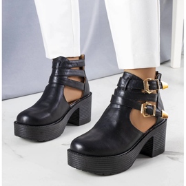 Botine negre de la Nellie negru 1