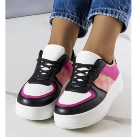 Tenisi dama roz si negri de la Luzia negru 1