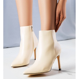 PA1 Cizme bej nisip cu toc stiletto 1