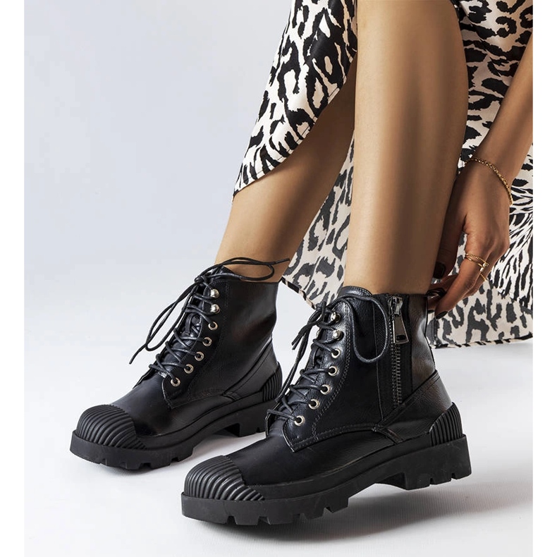 Muncitoare pentru femei Black Shell negru 1