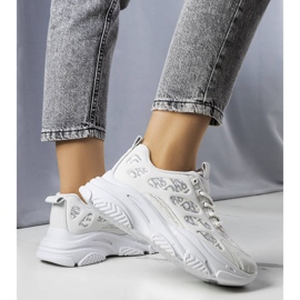 Adidași gri decorați cu imprimeu Kara 1