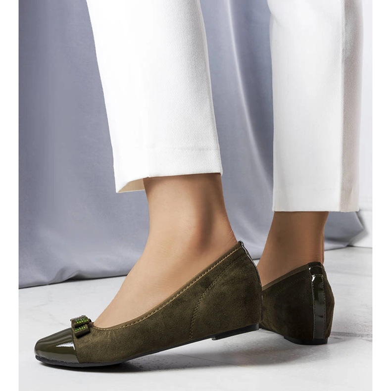 Balerini verzi cu pană de interior de la Cailot verde 1