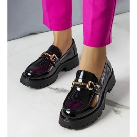 Pantofi lacuiti negri de la Simard negru 1