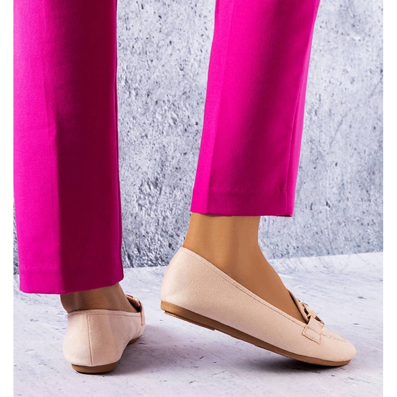 Mocasini clasici bej de la Pitre 1