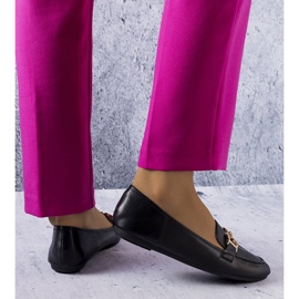 Mocasini negri de la Sauvé negru 1