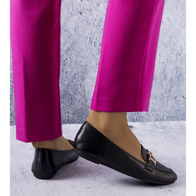 Mocasini negri de la Sauvé negru 1