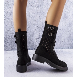 Cizme ajurate Legault negre negru 1