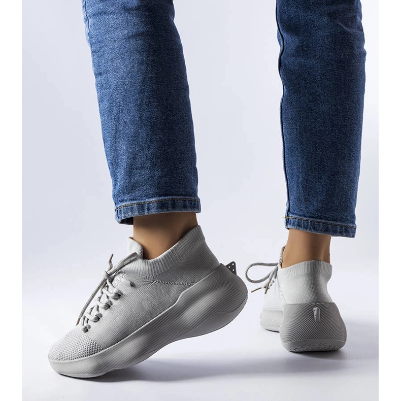 Tenisori gri din material textil de la Lavallée 1 Tenisori gri din material textil de la Lavallée 1