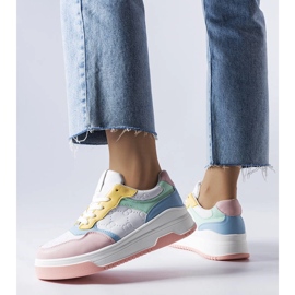 Adidași roz decorați cu imprimare Paré 1 Adidași roz decorați cu imprimare Paré 1