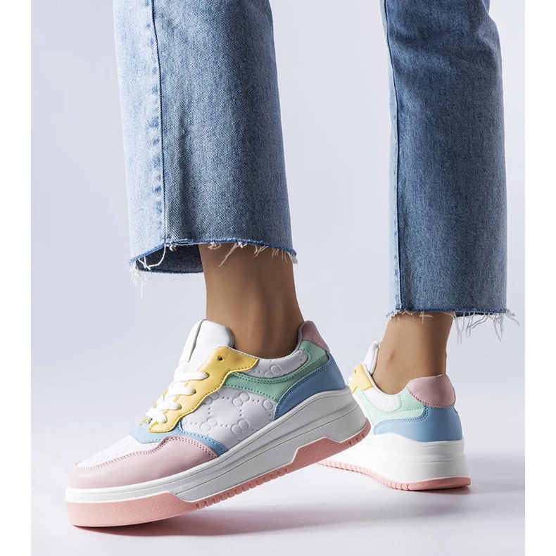 Adidași roz decorați cu imprimare Paré 1 Adidași roz decorați cu imprimare Paré 1