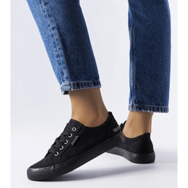 Adidasi Big Star din dantela neagra JJ247064 negru 1