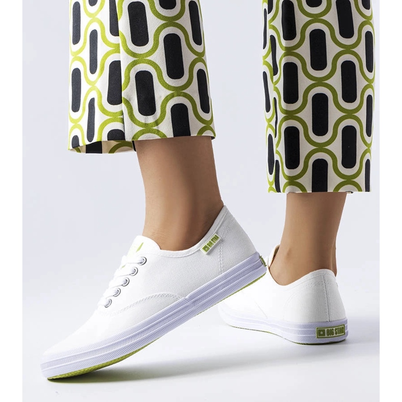 Tenisi Big Star JJ274260 din material alb 1