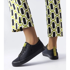 Tenisi Big Star LL274247 din material negru 1