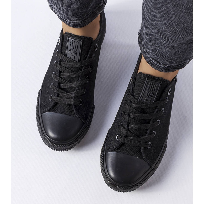 Tenisi Big Star KK274009 din material negru 1 Tenisi Big Star KK274009 din material negru 1