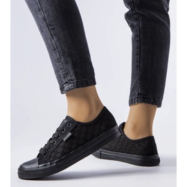 Tenisi Big Star LL274072 din plasă neagră negru 1 Tenisi Big Star LL274072 din plasă neagră negru 1