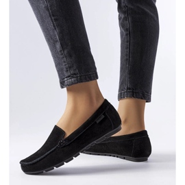 Mocasini Big Star din piele neagra JJ274654 negru 1