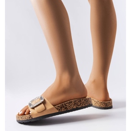 Diapozitive maro decorate cu zirconii Millicent 1