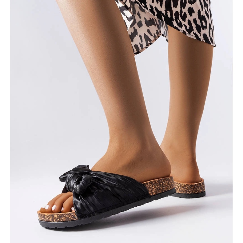 Glisoare negre cu fundă de la Duplanty negru 1