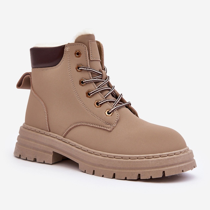 Trappers izolați cu blană pentru femei, Fenan bej închis 1