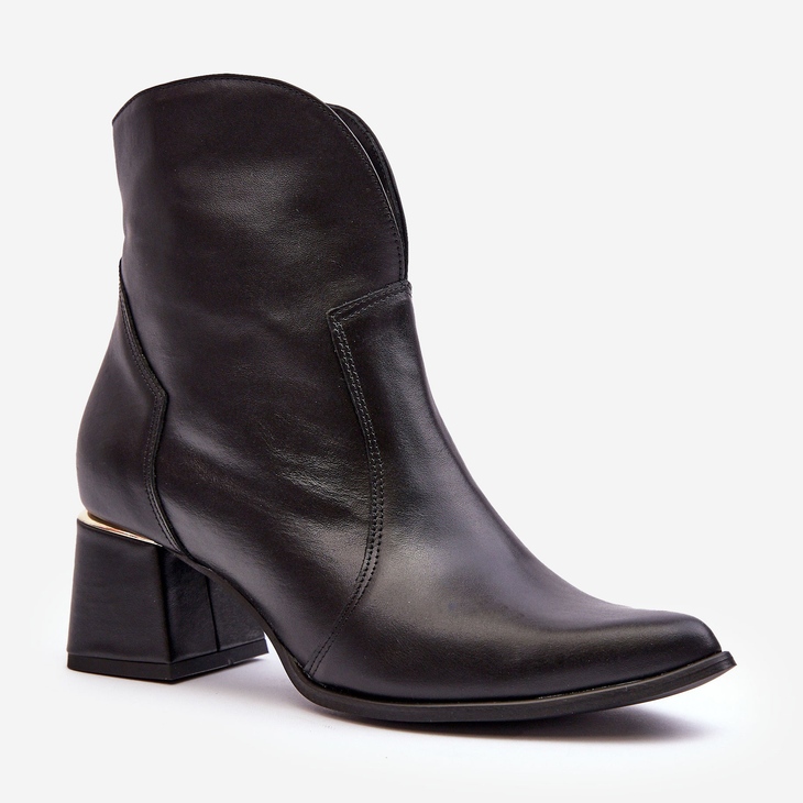 Lewski Shoes Cizme de cowboy din piele de damă, cu toc înalt, negru Lewski 3166/B/2 1 Lewski Shoes Cizme de cowboy din piele de damă, cu toc înalt, negru Lewski 3166/B/2 1