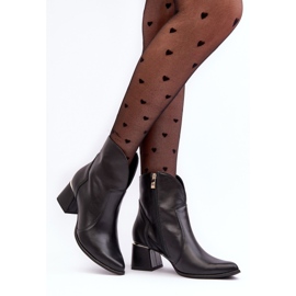 Lewski Shoes Cizme de cowboy din piele de damă, cu toc înalt, negru Lewski 3166/B/2 2 Lewski Shoes Cizme de cowboy din piele de damă, cu toc înalt, negru Lewski 3166/B/2 2