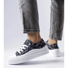 Tenisi negri cu platformă de la Bélair negru 1