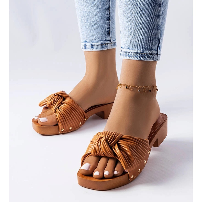 Glisori maro Rochefort cu toc mic 1