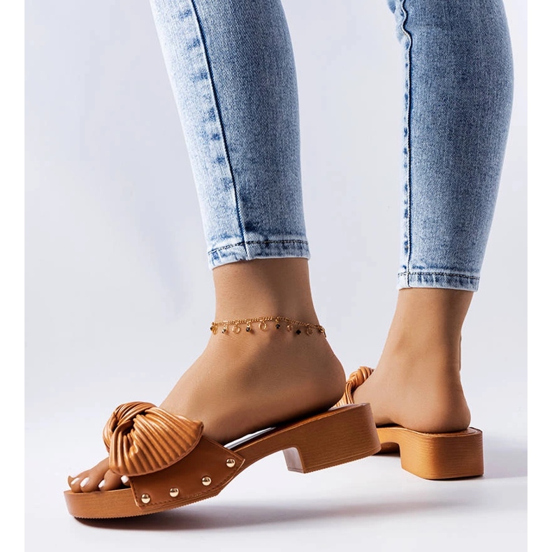 Glisori maro Rochefort cu toc mic 2