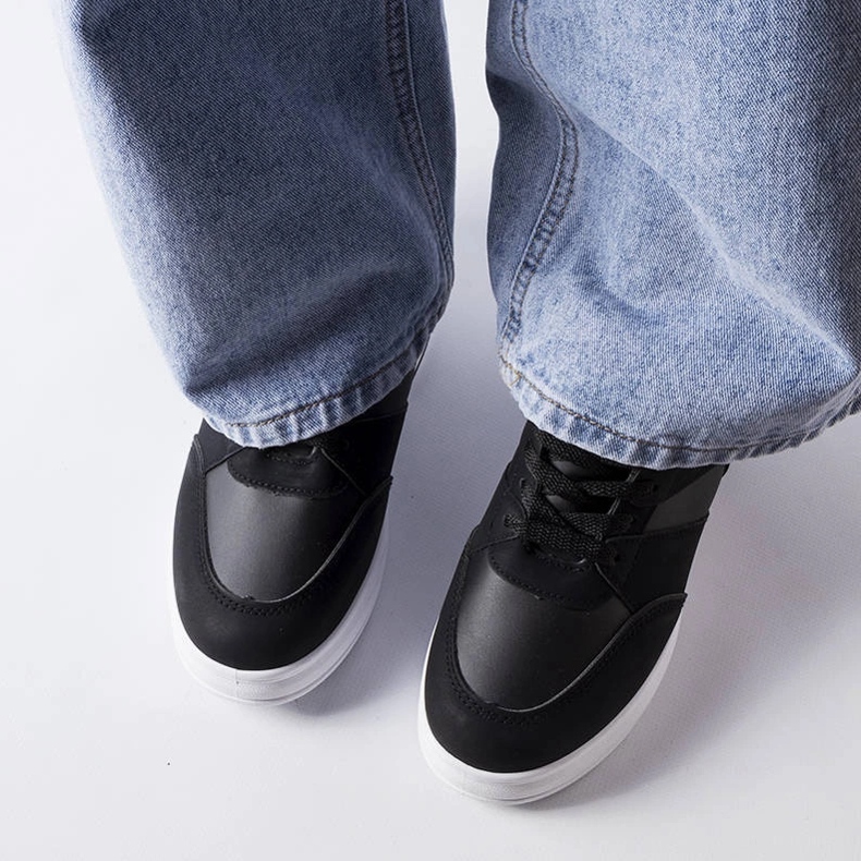 Tenisi CinqMars negri cu pană negru 2