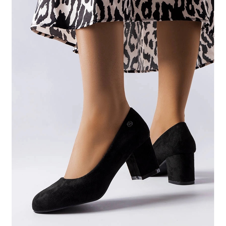 Pompe negri eleganti Picard negru 1