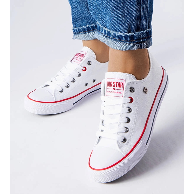 Adidasi clasici Big Star T274022101 albi 1