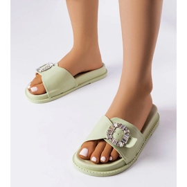 Tobogane verzi decorate cu zirconi Griegsvei verde 1