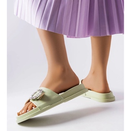 Tobogane verzi decorate cu zirconi Griegsvei verde 2