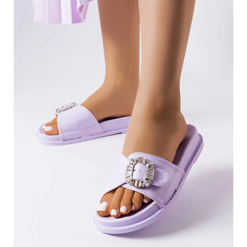 Glisoare violet decorate cu zirconi Griegsvei 1 Glisoare violet decorate cu zirconi Griegsvei 1