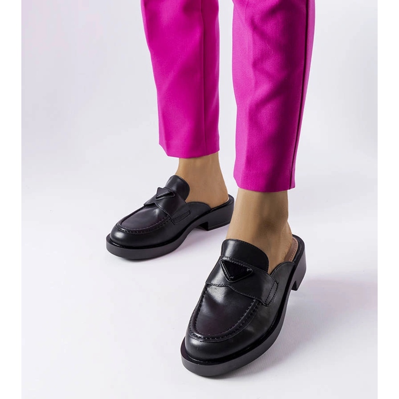 Sandale negre cu vârf încorporat din Berkshire negru 1