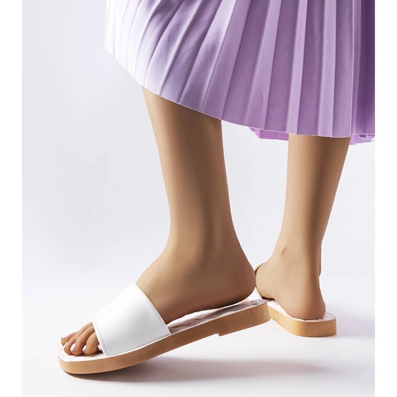 Papuci de cauciuc alb Chatigny 1